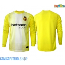 Camisa de time de futebol Inter Milan Goleiro Replicas 2º Equipamento 2025-26 Manga Comprida